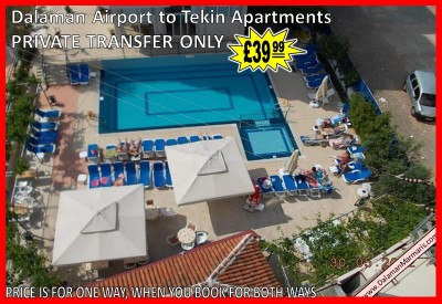 Dalaman Airport Transfers to Marmaris Tekin Apartments